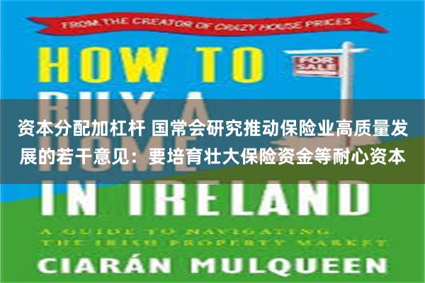 资本分配加杠杆 国常会研究推动保险业高质量发展的若干意见：要培育壮大保险资金等耐心资本