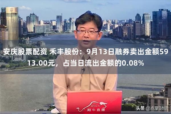 安庆股票配资 禾丰股份：9月13日融券卖出金额5913.00元，占当日流出金额的0.08%