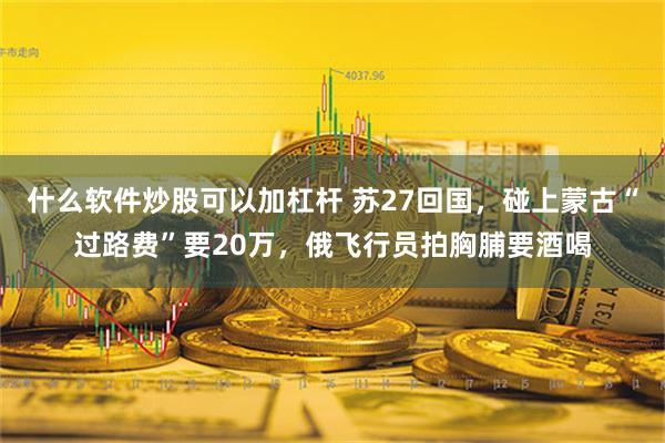 什么软件炒股可以加杠杆 苏27回国，碰上蒙古“过路费”要20万，俄飞行员拍胸脯要酒喝