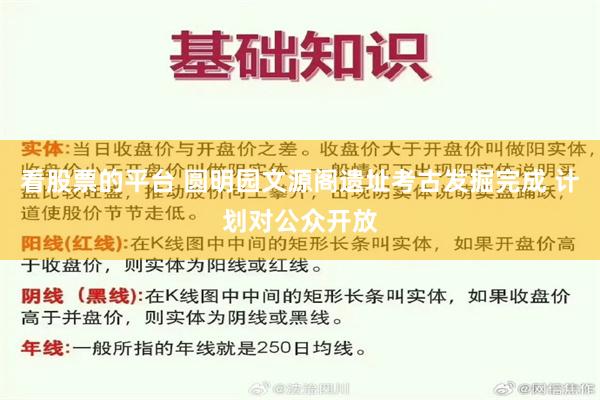 看股票的平台 圆明园文源阁遗址考古发掘完成 计划对公众开放